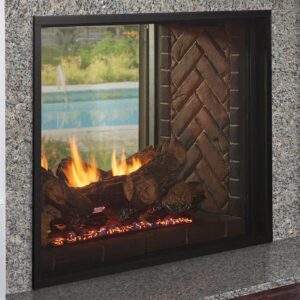 Fortress Outdoor See-Through Gas Fireplace