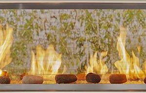 Lanai Outdoor See-Through Gas Fireplace