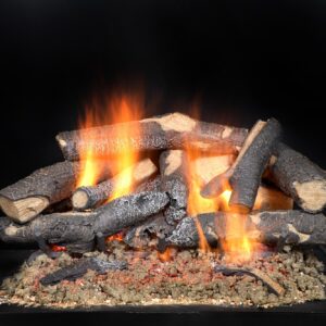 Fireside Supreme Oak See-Through Gas Log Set