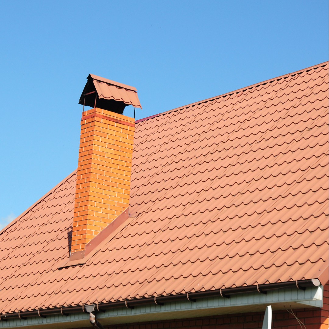 Damaged chimney crown before repair by Midwest Chimney Repair
