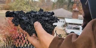 Damaged chimney crown before repair by Midwest Chimney Repair