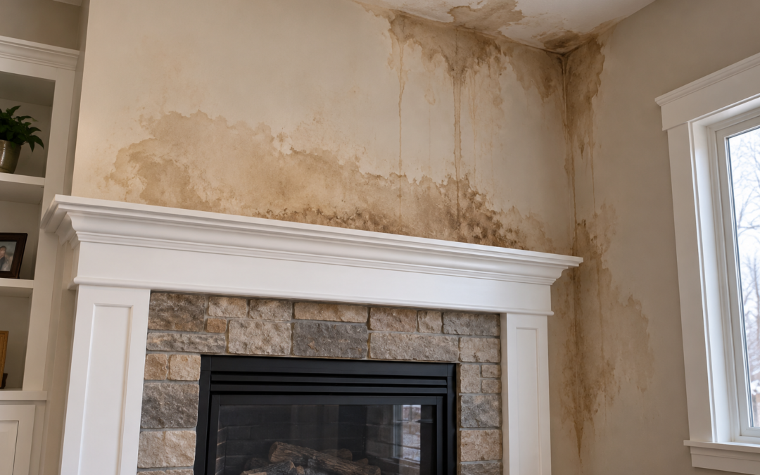 Water Stains Around the Fireplace: Expert Guide for Minnesota Homeowners